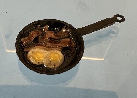 Long Handled Fry Pan with Breakfast Cooking ala671