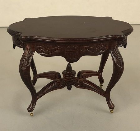 Mahogany Oval Large Table on Casters mc02164
