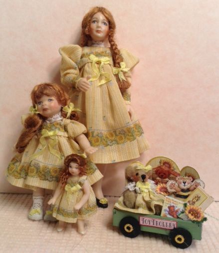 Kit for Sunflower Dresses for Girls DF120