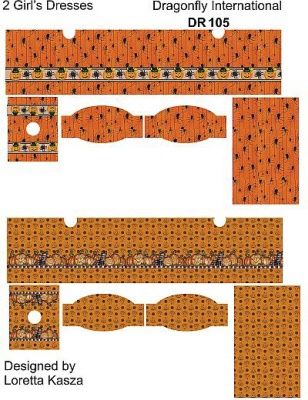 Kit for Girls' Halloween Dresses (2) DR105