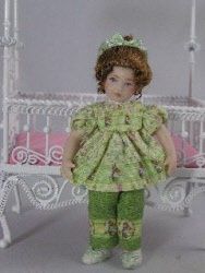 Kit for Green Animals Children's Printed Doll Clothes Dr227