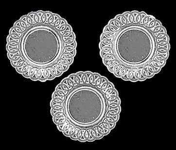 Lace-edged Plates, 3 Pieces cb153CL