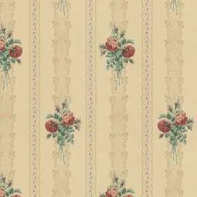 Lace and Roses Terracotta Orange - Floral NO BORDER WAL0524B_NB