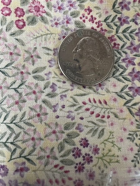Lavender and Pink Floral Garden Fabric fab138