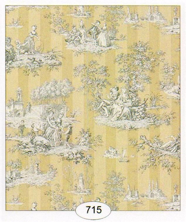 Light Toile Stripe 715 wal715