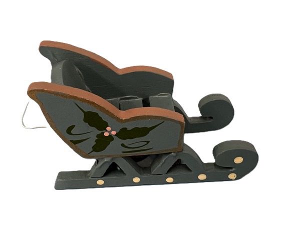 Little Blue Wooden Painted Sleigh mc293x