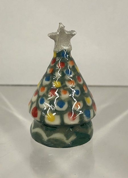 Ceramic Christmas Tree w/Silver Star Tabletop BDb412