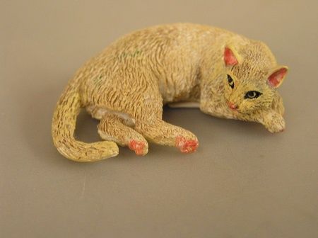 Lying Down Beige Cat 121r201