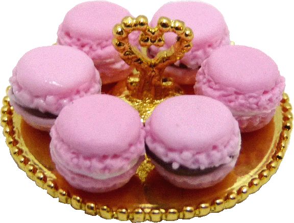 Macarons on Gold Tray bdk2755