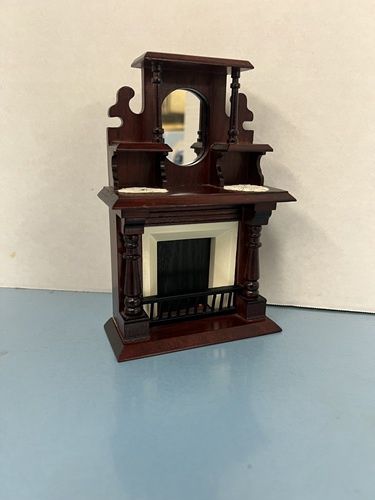 Mahogany Fireplace With Mirror mc967x