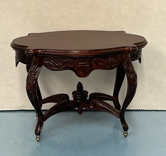 Mahogany Oval Table on Casters x51009