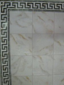WM34734 WHITE FAUX MARBLE TILE