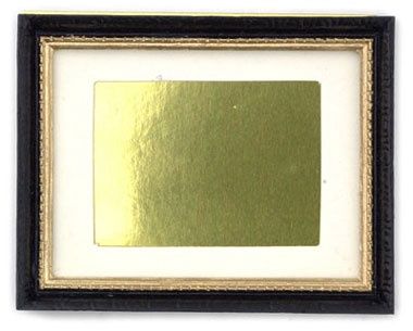 Large Black with Inner Gold-Trimmed Frame a229