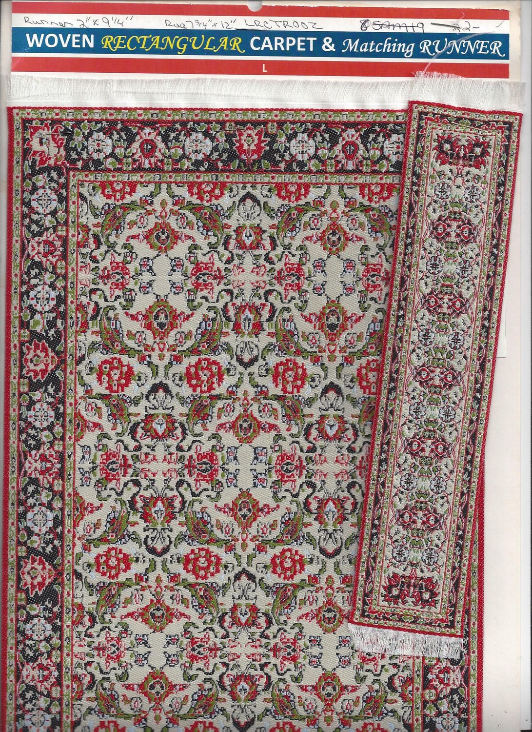Large woven carpet with runner lctr002