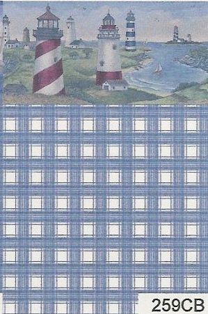 Lighthouses and Sailboats 259CB wal259cb