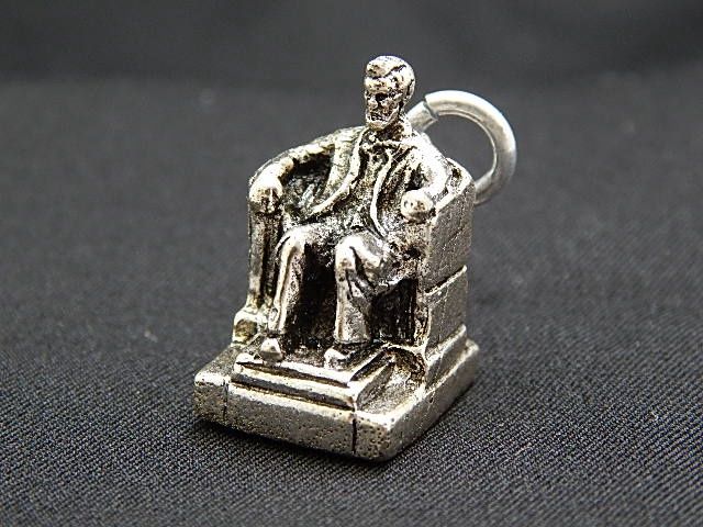 Lincoln Charm Silver or Silver Plate lhlincoln