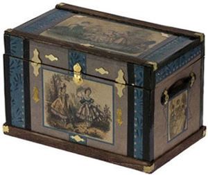 Lithograph Wooden Trunk Kit: Fashion CATCPT117