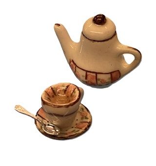 Little Teapot with Cup, Saucer and Spoon cn420