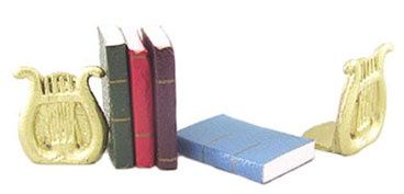 Lyre Bookends W/Books ISL5106