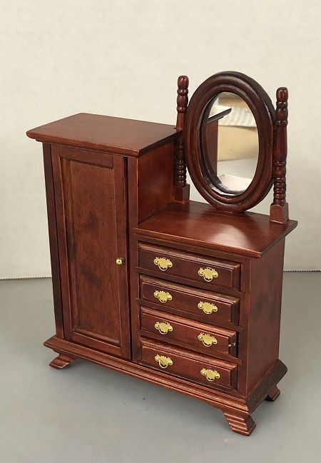 Mahogany Mirrored Dresser MC01125