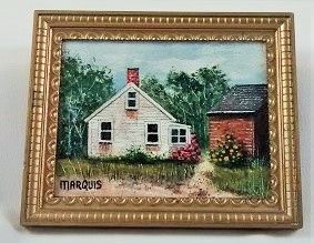 Marquis Miniatures Framed Country House Painting mm71315c