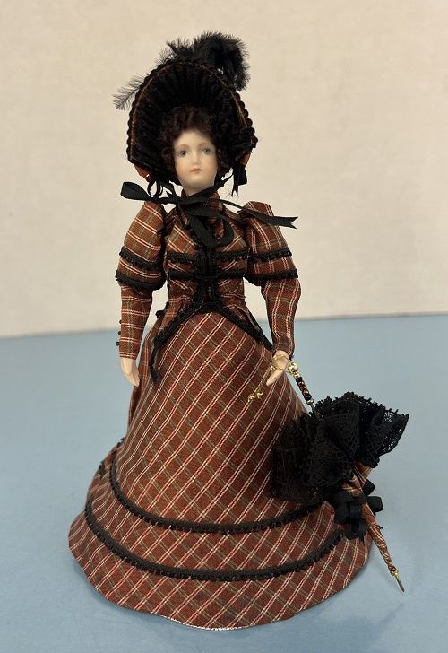 Lady in Plaid Silk stu63269