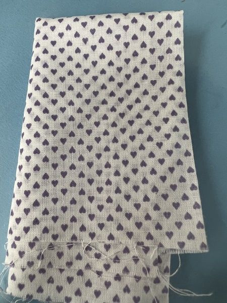 Lavender Hearts fabric fabric105-1