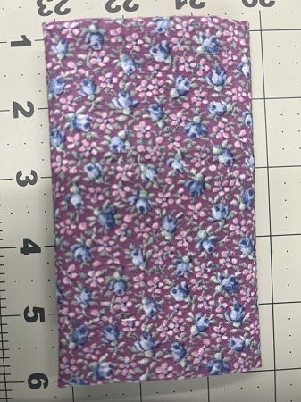 Lilac Background and Blue Roses fabric48