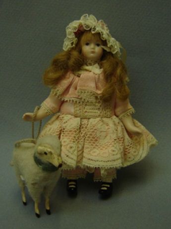 Little Girl and Lamb jc02
