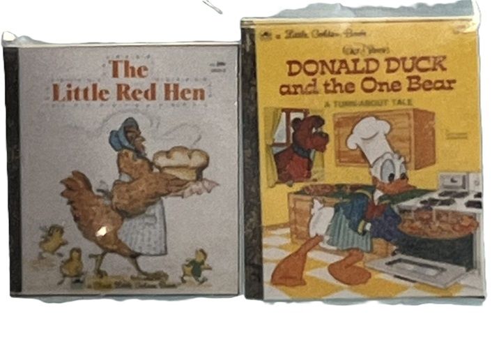 Little Red Hen and Donald Duck books dhs1357