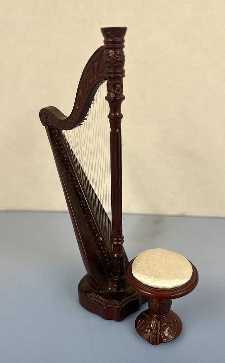 Mahogany Harp and Stool sls137