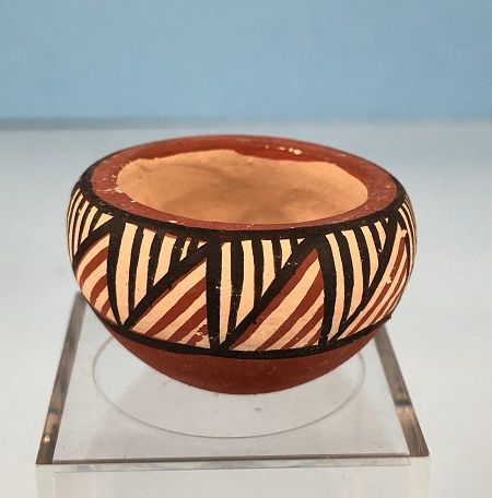 Large Clay Pot in Rust and Black 113346
