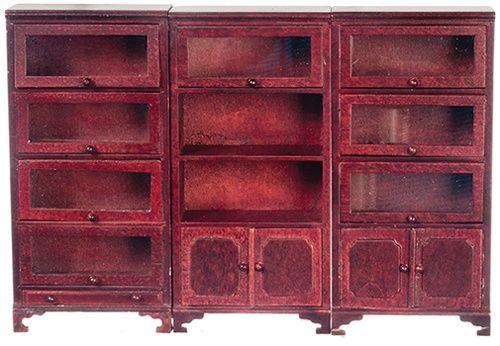 AZT3869 Lawyers Bookcases in Mahogany