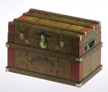 Lithograph Wooden Trunk Kit, Dolls Trunk CATCPT104