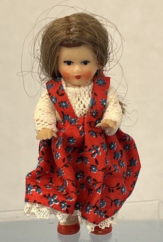 Little Girl in Red Dress with Red Shoes mc031597