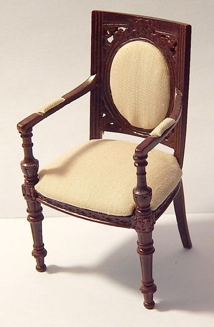 Mahogany Side Chair with Arms bchair43
