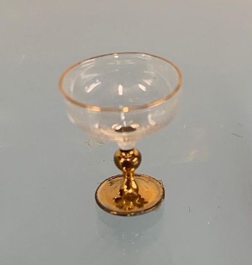 Margarita Glass with Gold a4482gd