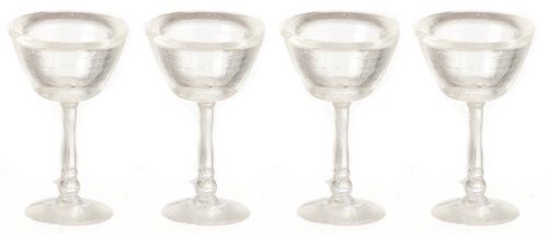 Martini Glasses - Set/4 (Plastic but Well Done) fa0325
