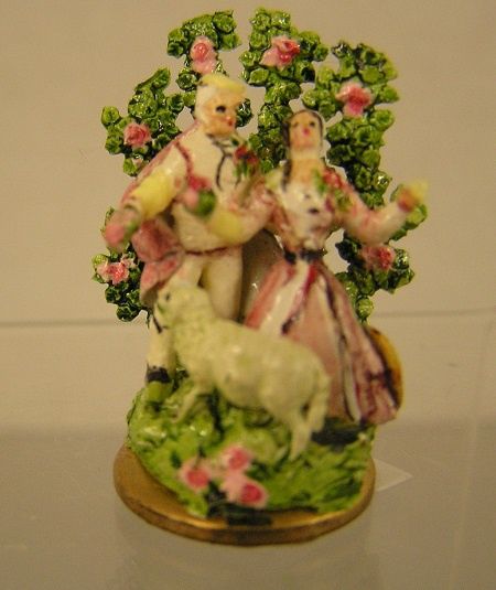 Mauve and Pink Dressed Man and Woman MC03892