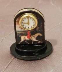 Mantel Clock, Hunt Scene bt0104