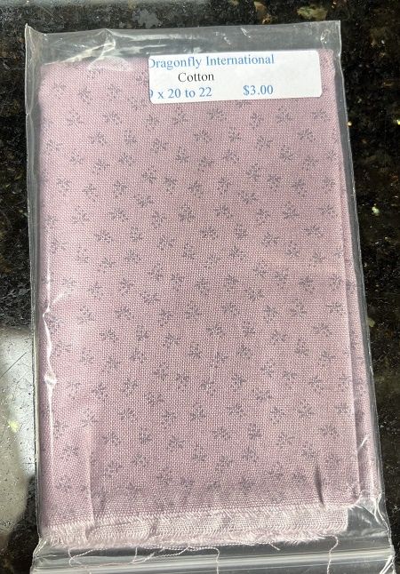 Mauve with Tiny Purple Flowers Cotton df007
