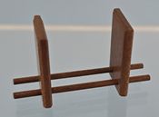 Mid Century Modern Bookends in Cherry cnbookholder1