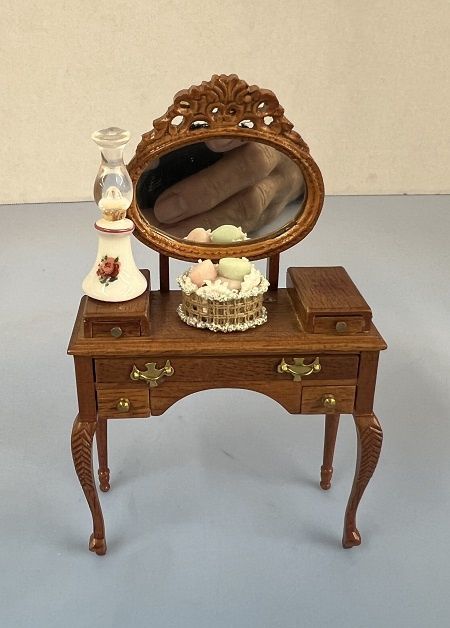 New Walnut Oval Mirror and Dresser Dec1612