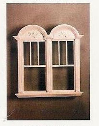 Newport Double Decorated Window White 703WOD