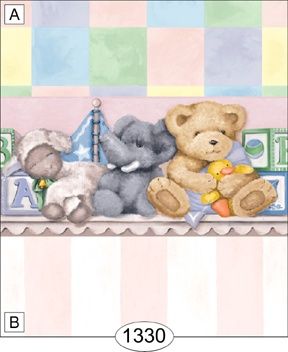 Nursery Shelf - Pink WAL1330