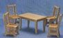 Oak Dining Table and 4 Chairs CLA01208