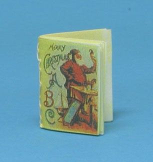 Merry Christmas ABC's, Readable Book, Antique car1645
