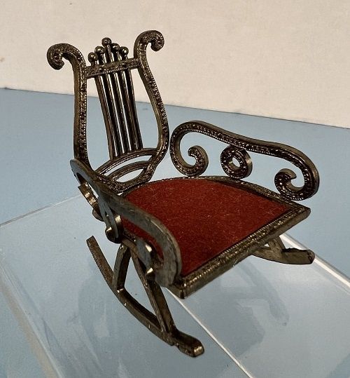 Metal Rocking Chair with Harp Back MC78x