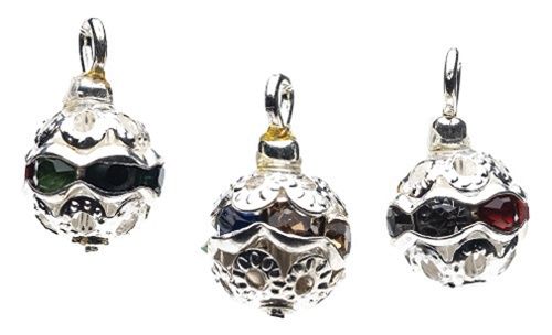 Multi Crystal Ornament, Pkg. 3 cld2135