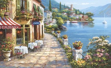 Mural - Waterfront Cafe ModelWAL5007